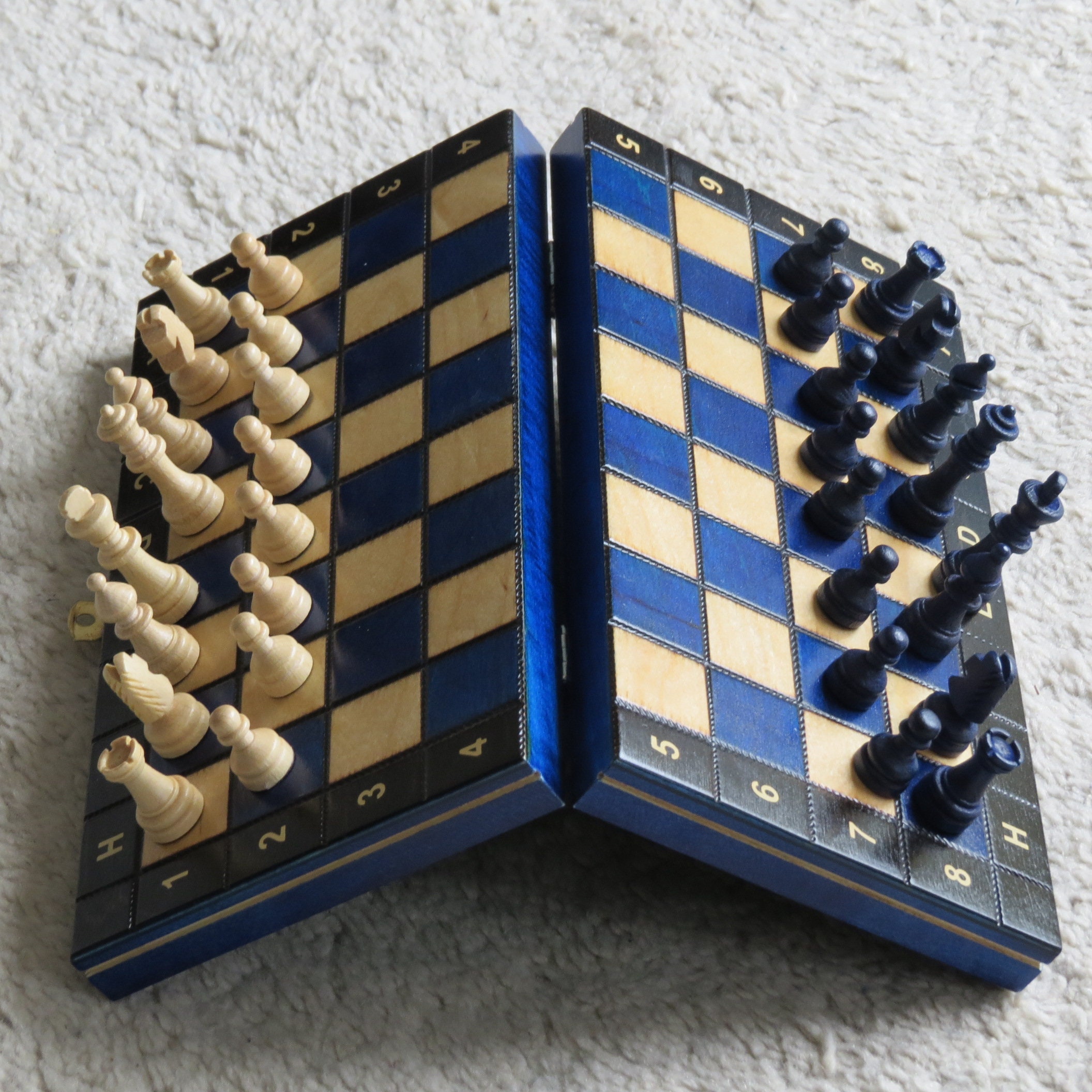 Out of the Blue Wooden Game Chess