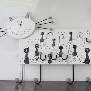 Children&#39;s wardrobe coat hook coat hook cat