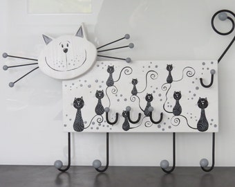 Children's wardrobe coat hook coat hook cat