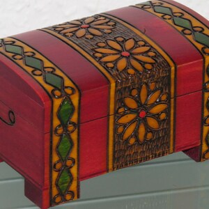 Jewelry Box horse wooden chest
