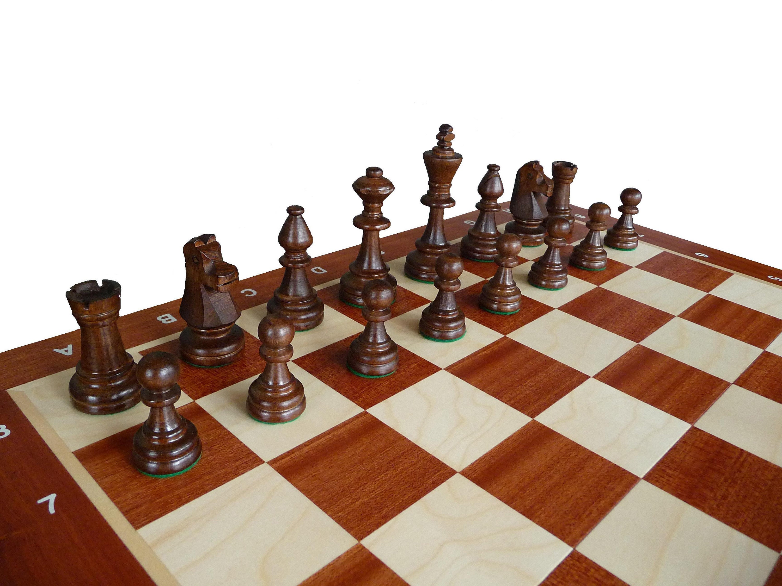 Schach Turnier Schachspiel Staunton Nr 6 53x53cm Holz Intarsie 