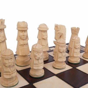 Elegant big chess chess game 50 x 50 hand carved new wood 50x50 exclusive