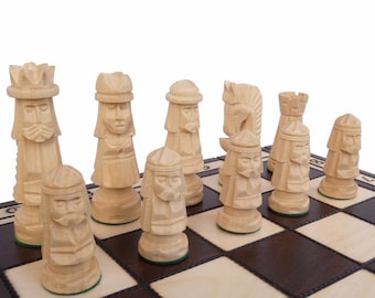 Elegant big chess chess game 50 x 50 hand carved new wood 50x50 exclusive