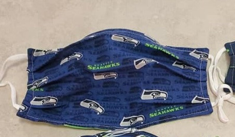 Seattle Seahawks Face Mask - Etsy