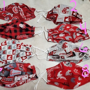 WSU (Washington State) Cougar Face Mask