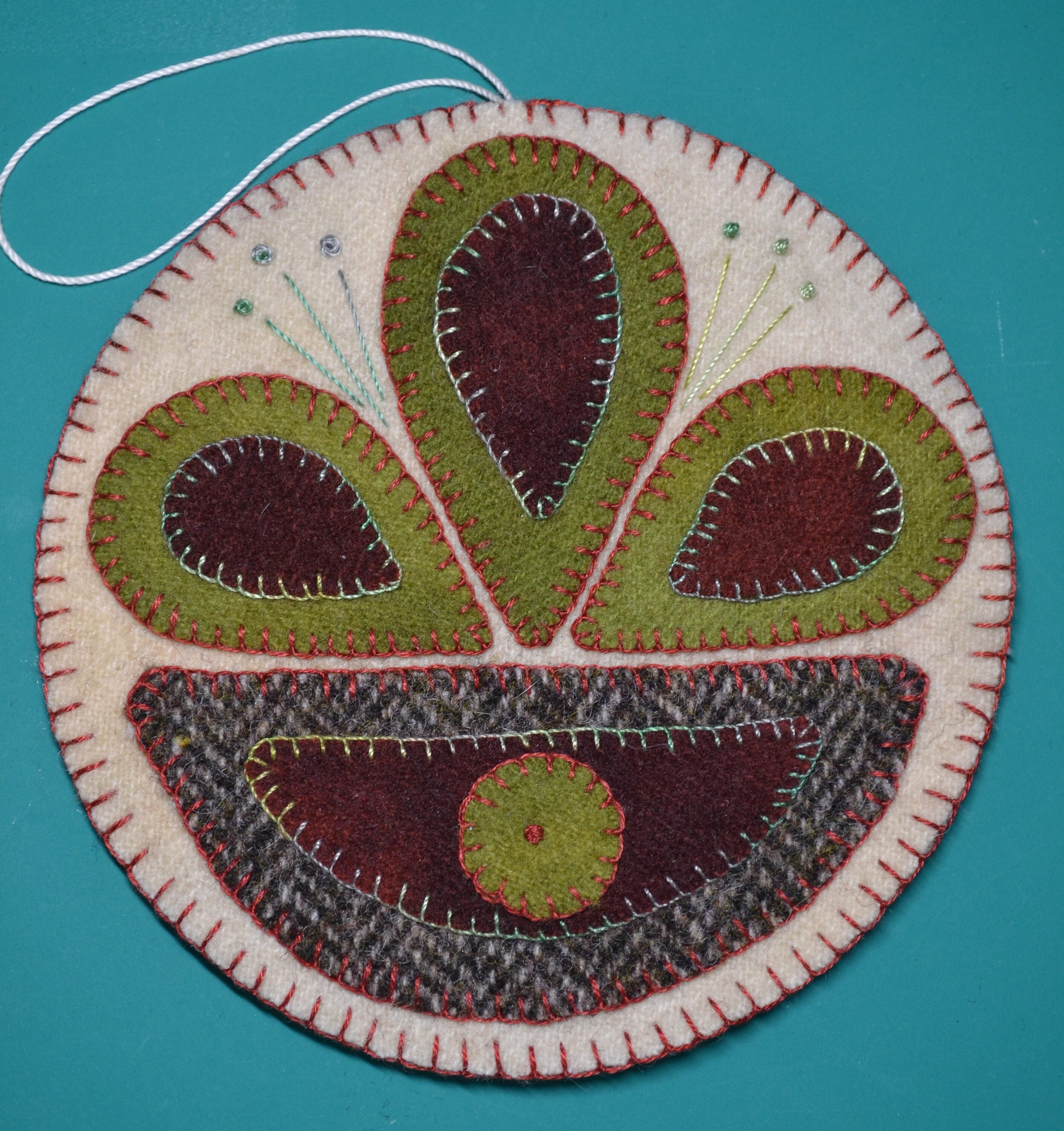 Wool Applique Penny Rug E-pattern Pdf CIRCLES of APPLIQUE FUN! Pin ...