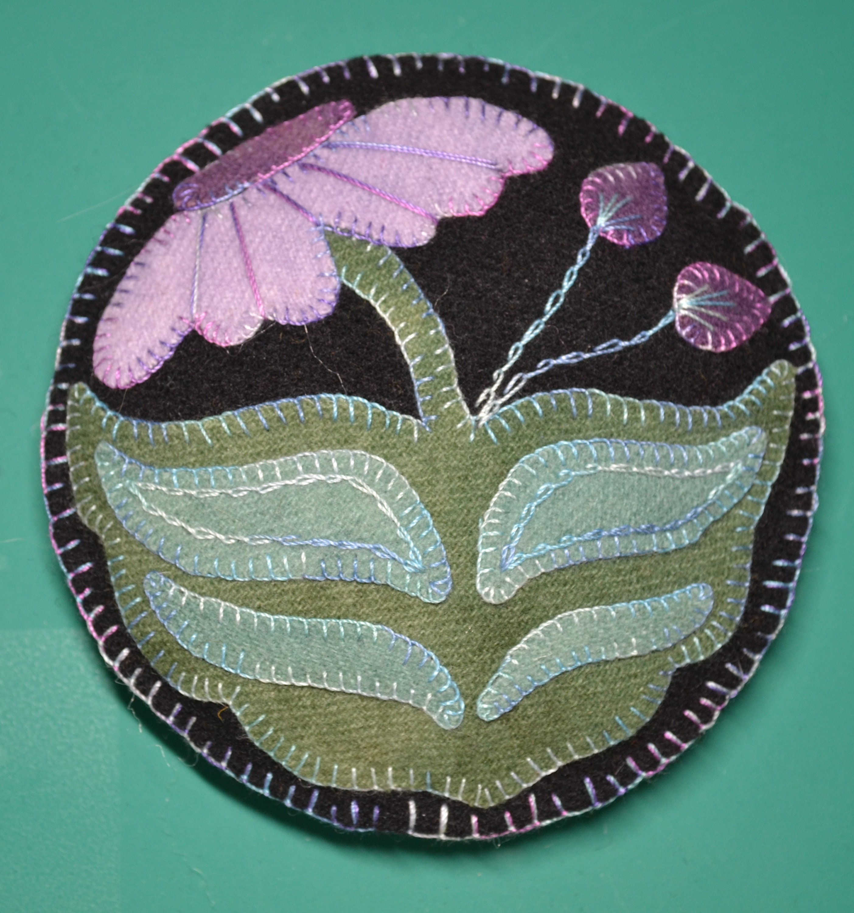 Wool Applique Penny Rug E-pattern Pdf CIRCLES of APPLIQUE FUN! Pin ...