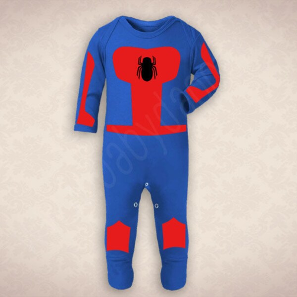 Spiderbaby Spiderbaby does whatever a Spiderbaby does! Mashed banana slinging, baby senses tingling Dapper 1960s style onesie costume