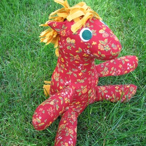 memory horse, memory bear made out of baby's pajamas keepsake teddy bear memory stuffed animal made with clothes personalized stuffed animal image 1