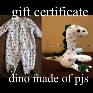 stuffed animal made from baby clothes