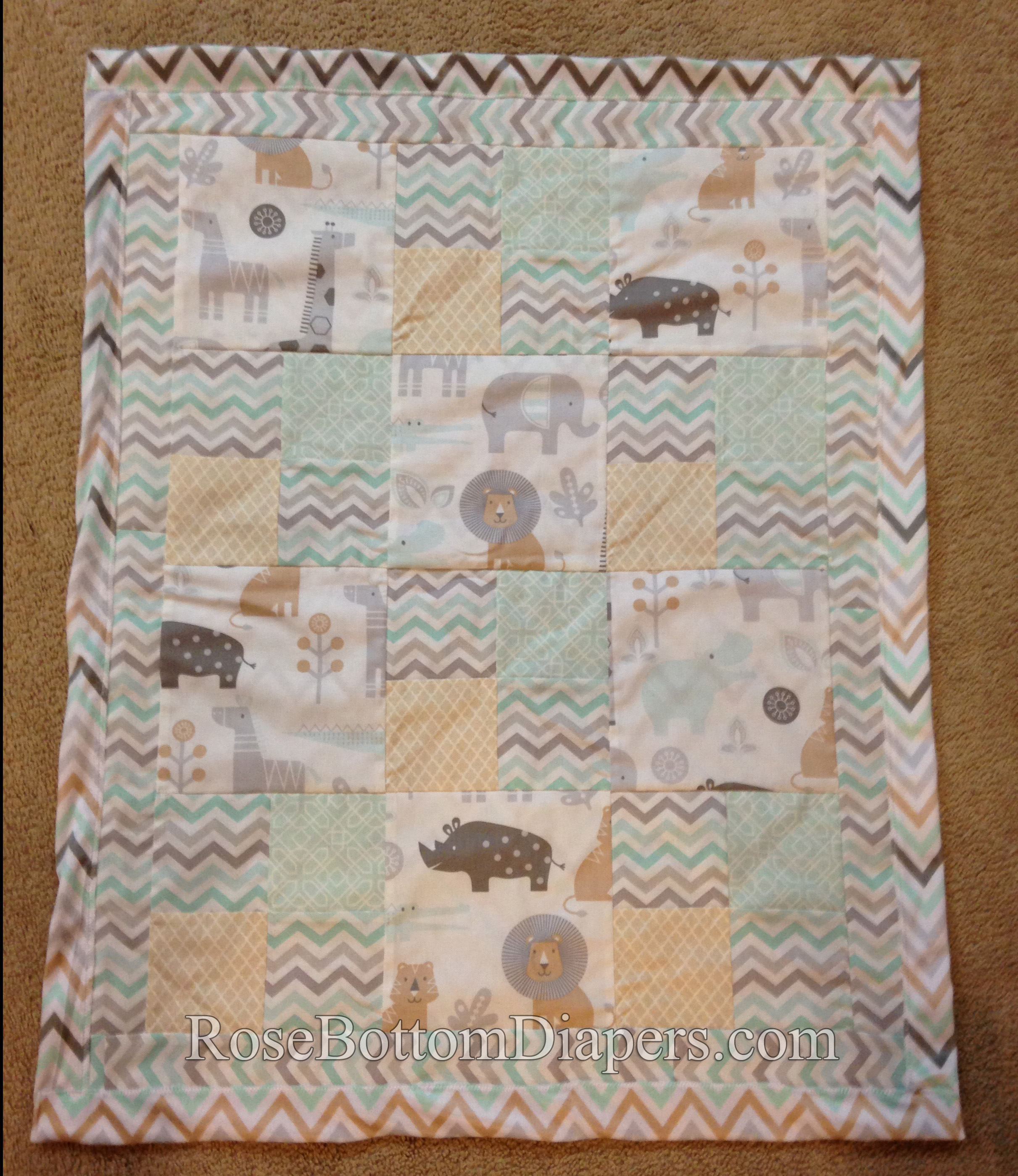 Personalized Baby Blanket Jungle Animals Baby Boy Gift Minky Etsy