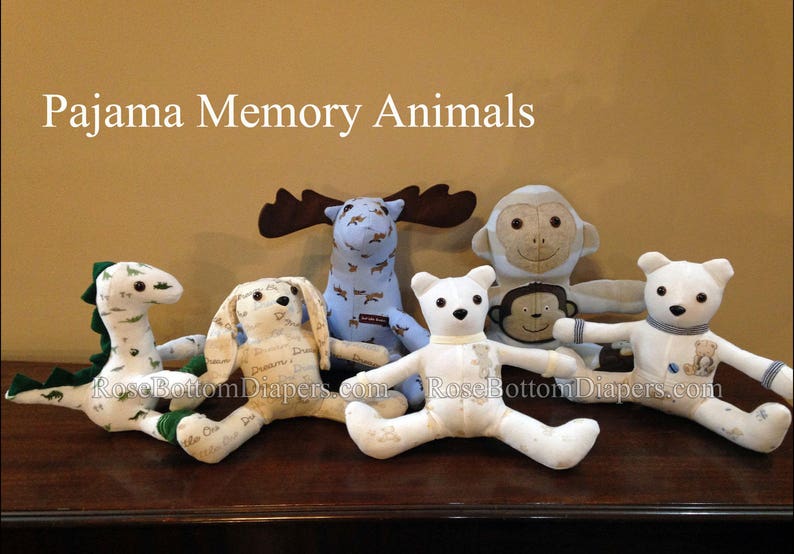 memory cat, memory bear made out of baby's pajamas, keepsake teddy bear, memory stuffed animal, keepsake kitty kitten image 4