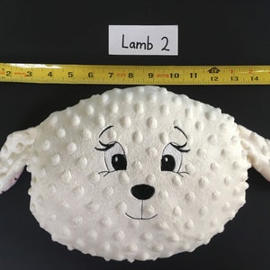 duck or lamb reading pillow, kid's pillow, travel pillow, plush ducky, plush lamb sheep, decorative animal pillows lamb 2