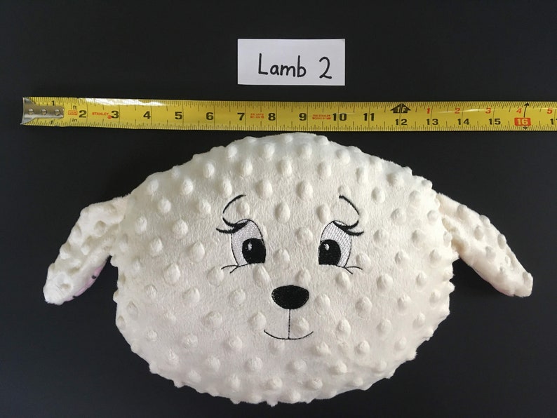 duck or lamb reading pillow, kid's pillow, travel pillow, plush ducky, plush lamb sheep, decorative animal pillows lamb 2
