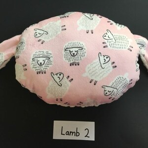 duck or lamb reading pillow, kid's pillow, travel pillow, plush ducky, plush lamb sheep, decorative animal pillows image 8