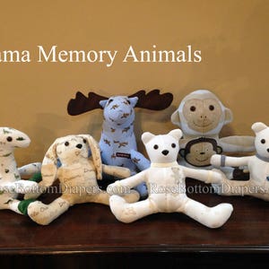 memory horse, memory bear made out of baby's pajamas keepsake teddy bear memory stuffed animal made with clothes personalized stuffed animal image 9