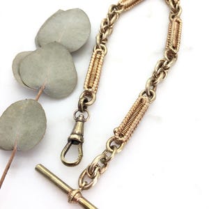 Antique Victorian Fancy Link Albert Chain Bracelet