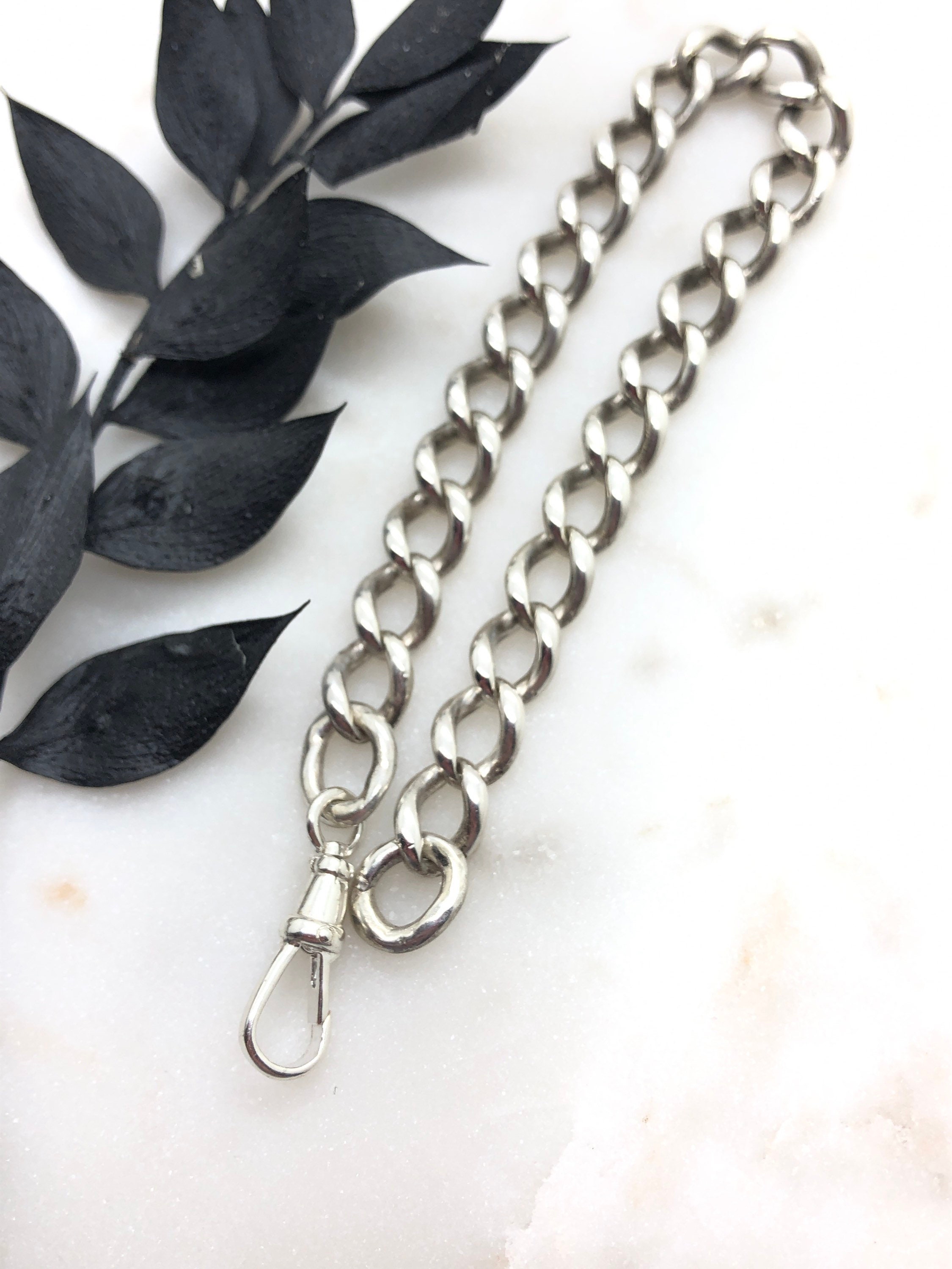 Victorian Sterling Silver Albert Chain 