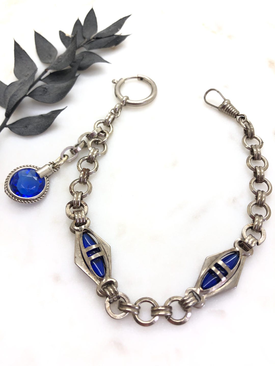 Collier Vintage Art Déco Jakob Bengel - Chrome Et Galalithe, Années 1920/1930