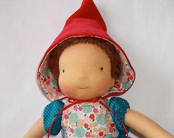waldorf doll 13" * Little Red Riding Hood * OOAK *