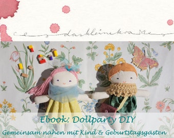 Dollparty DIY * sewing with children * german Ebook
