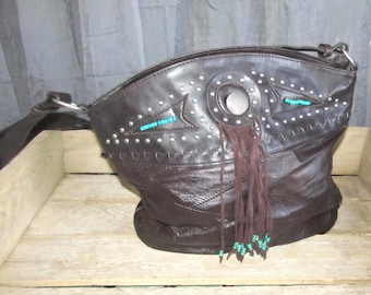Y2K Black Silver Studded Purse Vintage 2000's Handbag Vintage