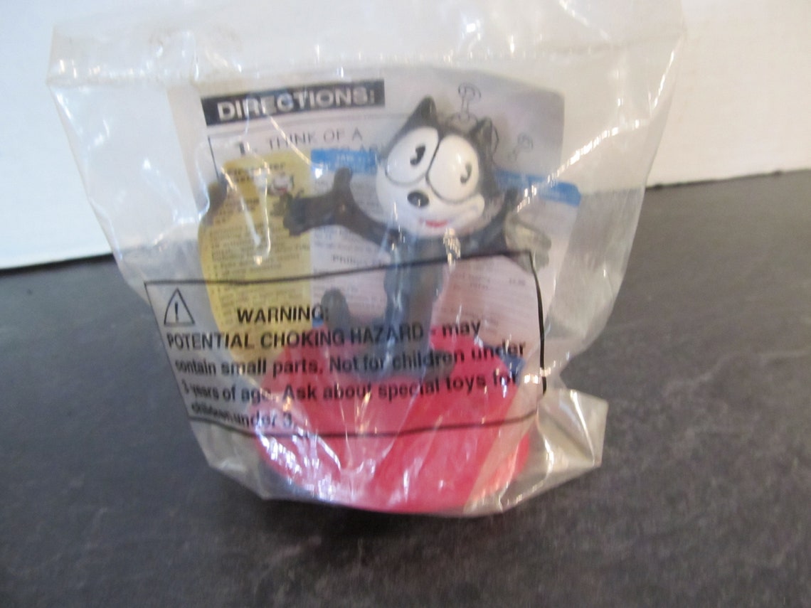 Vintage 1996 Felix the Cat Ask Felix Toy Wendy's Kids Meal Etsy UK