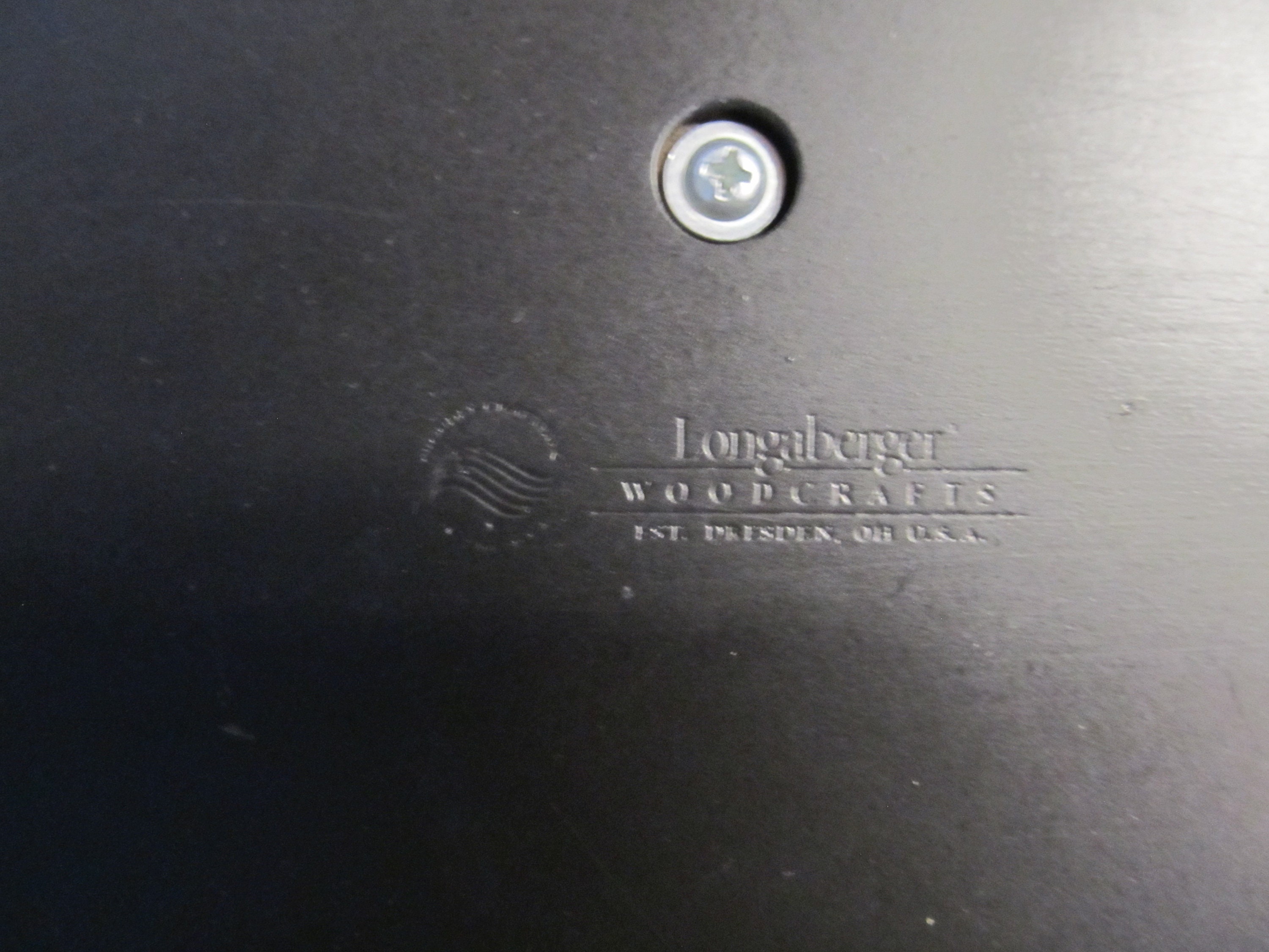 Vintage Replacement Longaberger Lid Black Painted Wood Lid Etsy