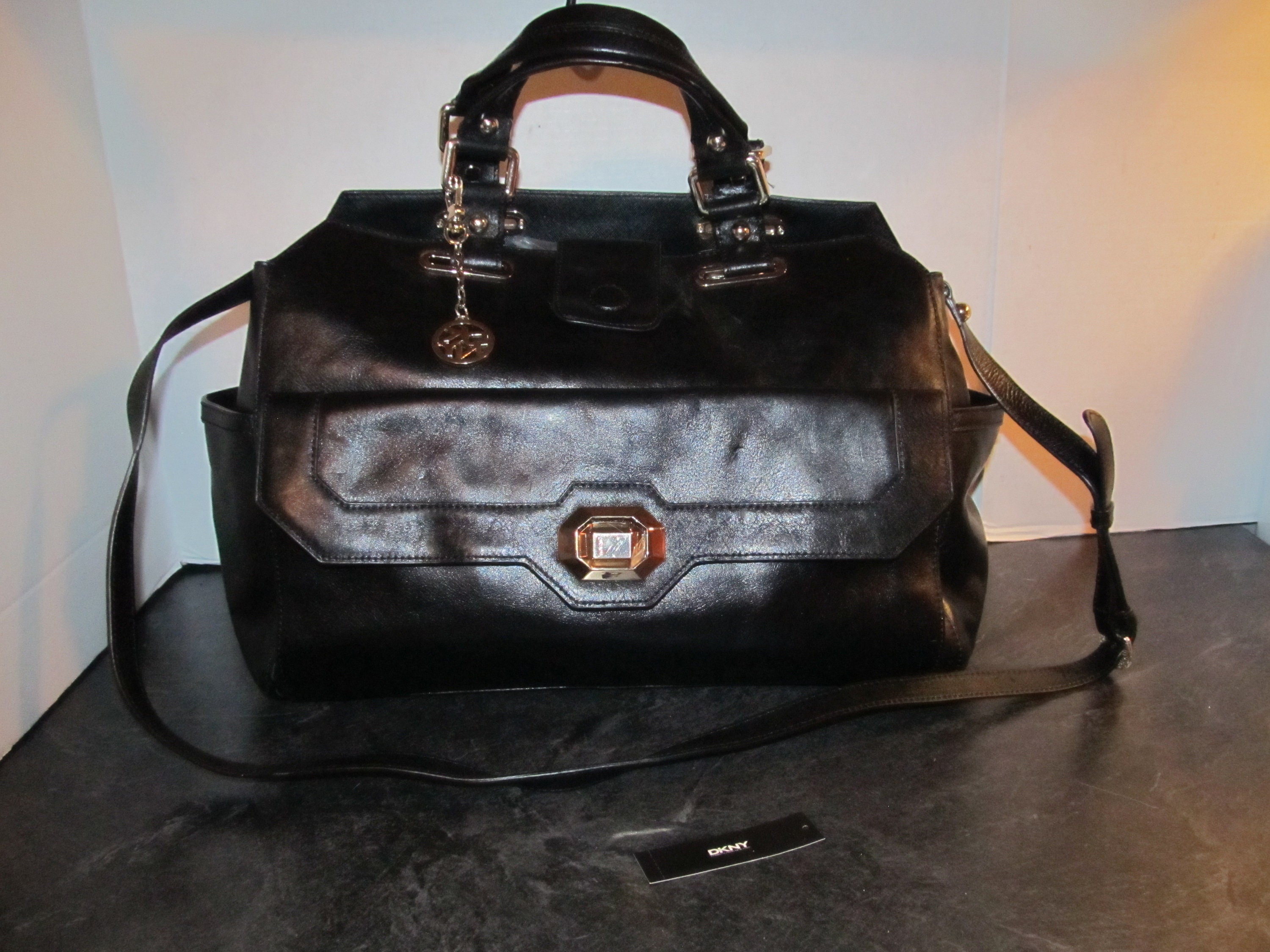 DKNY Black Fancy Ladies Combo Bags