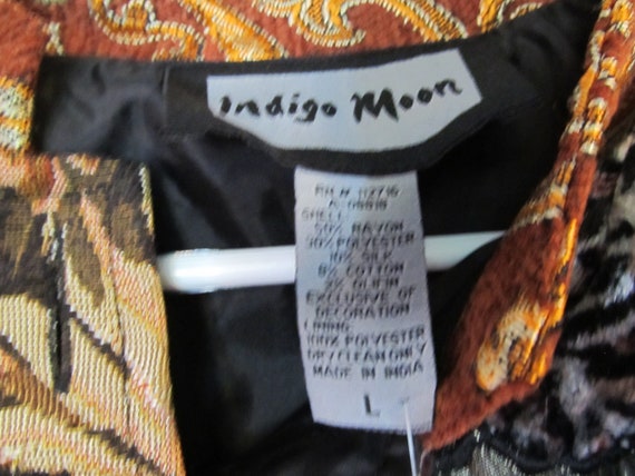 Vintage Indigo Moon QVC Patchwork Jacket with Mat… - image 9