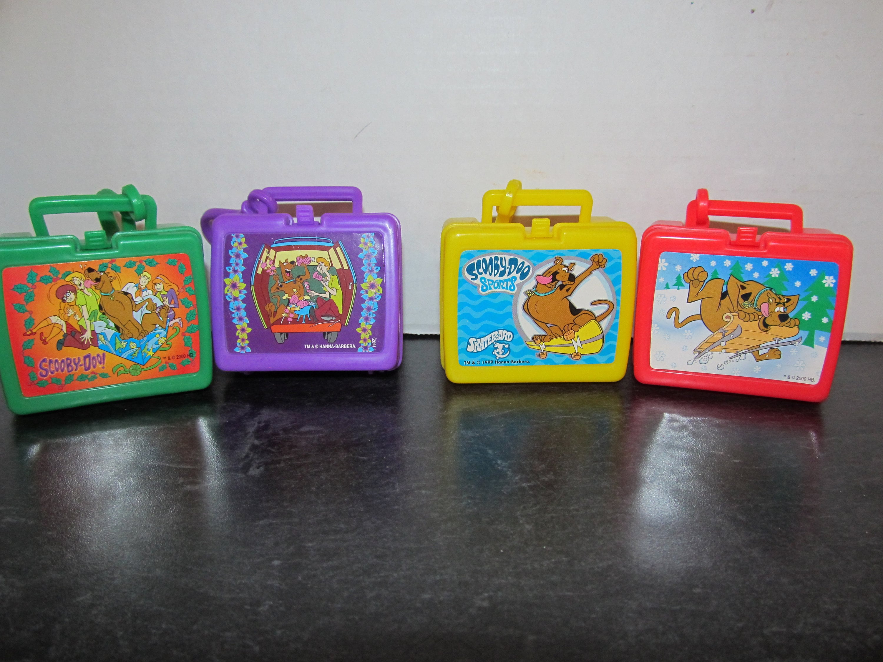 Vintage Scooby-doo Flix Lunch Box Candy Container Empty / You Choose /  Green / Purple / Yellow or Red -  Finland