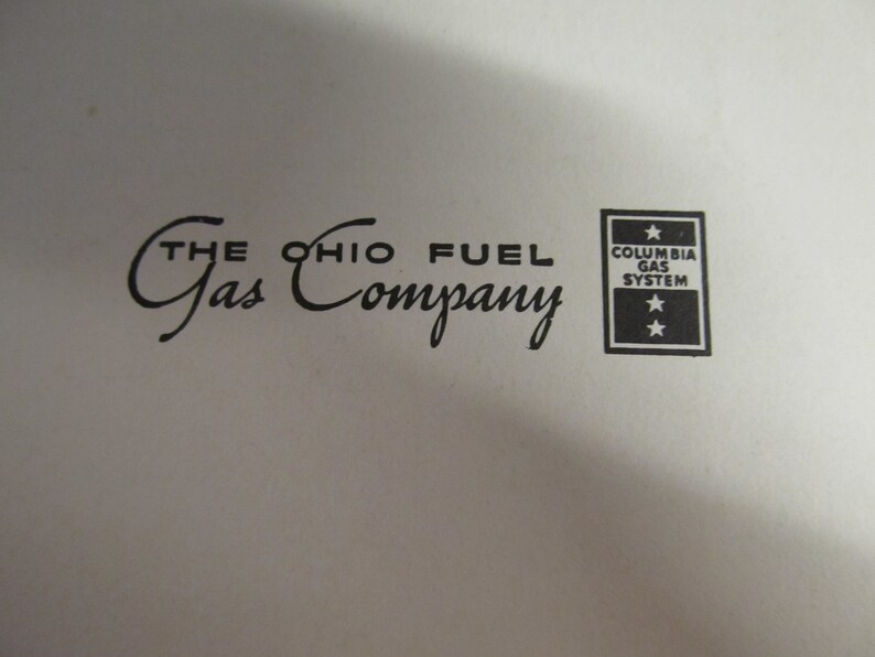 Vintage Ohio Fuel Gas Company Columbia Gas Collection of Etsy