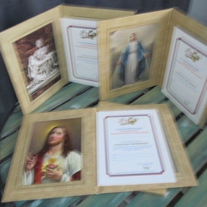 Choice Vintage "Holy Redeemer" Perpetual Mass Association Comboni Missionaries Verona Fathers~ Unused Membership Folder Catholic Certificate