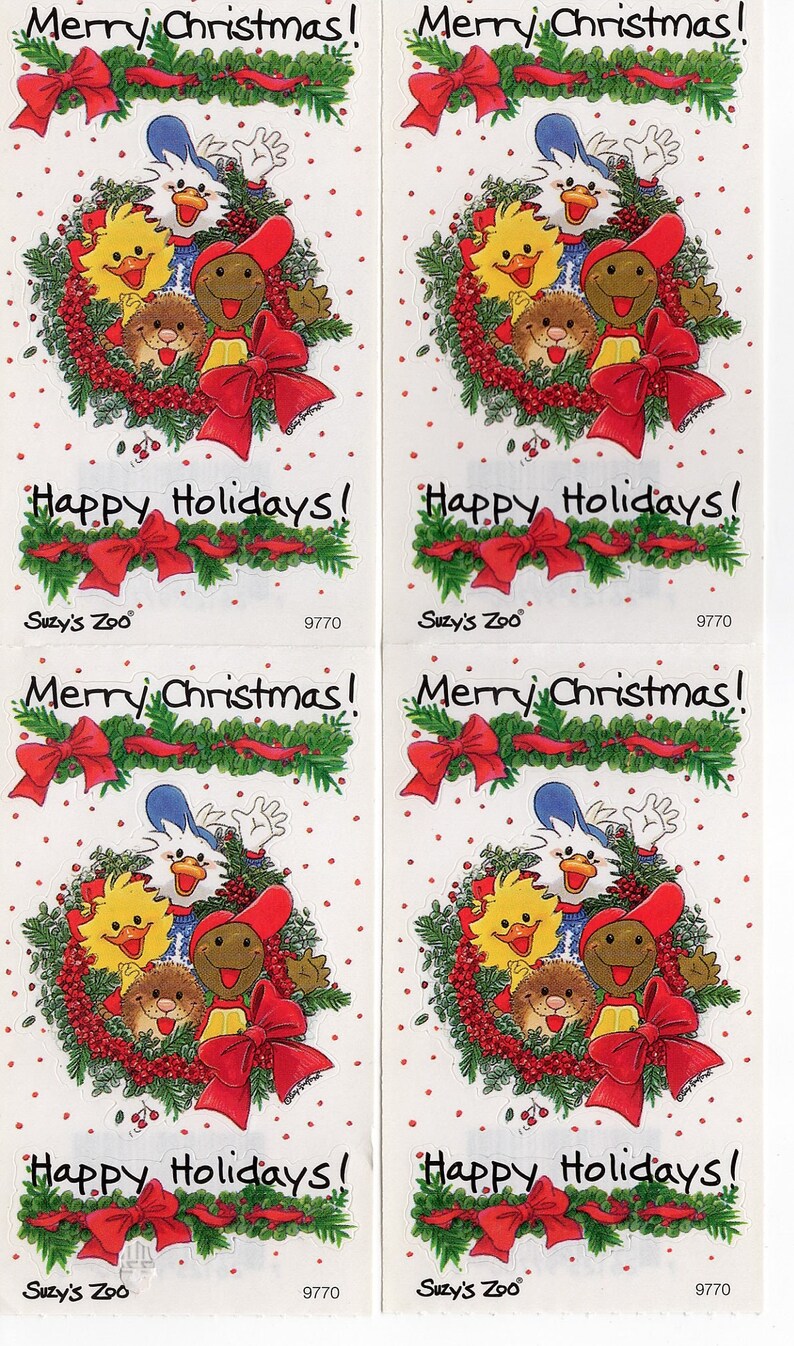 Vintage Suzy's Zoo Stickers You Choose halloween / Etsy