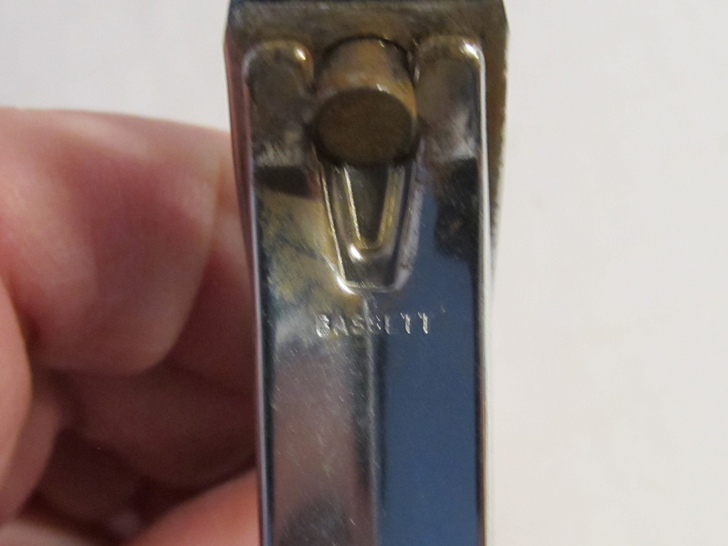 Vintage Trim Bassett Nail Clipper Cutters Made in USA Chrome Steel 2