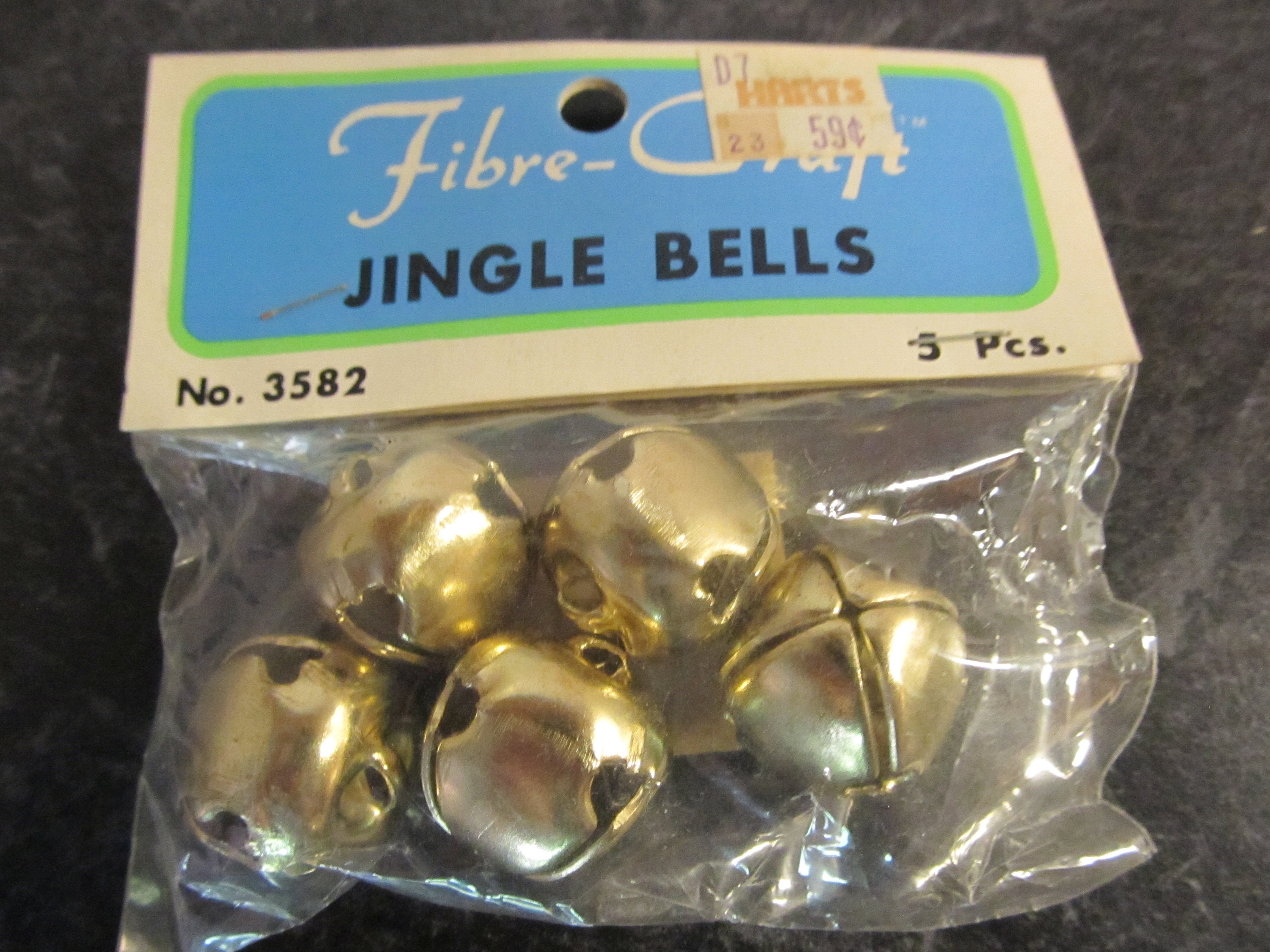 Golden Plastic Decorative Plastic Bells for Home Decor Crafts