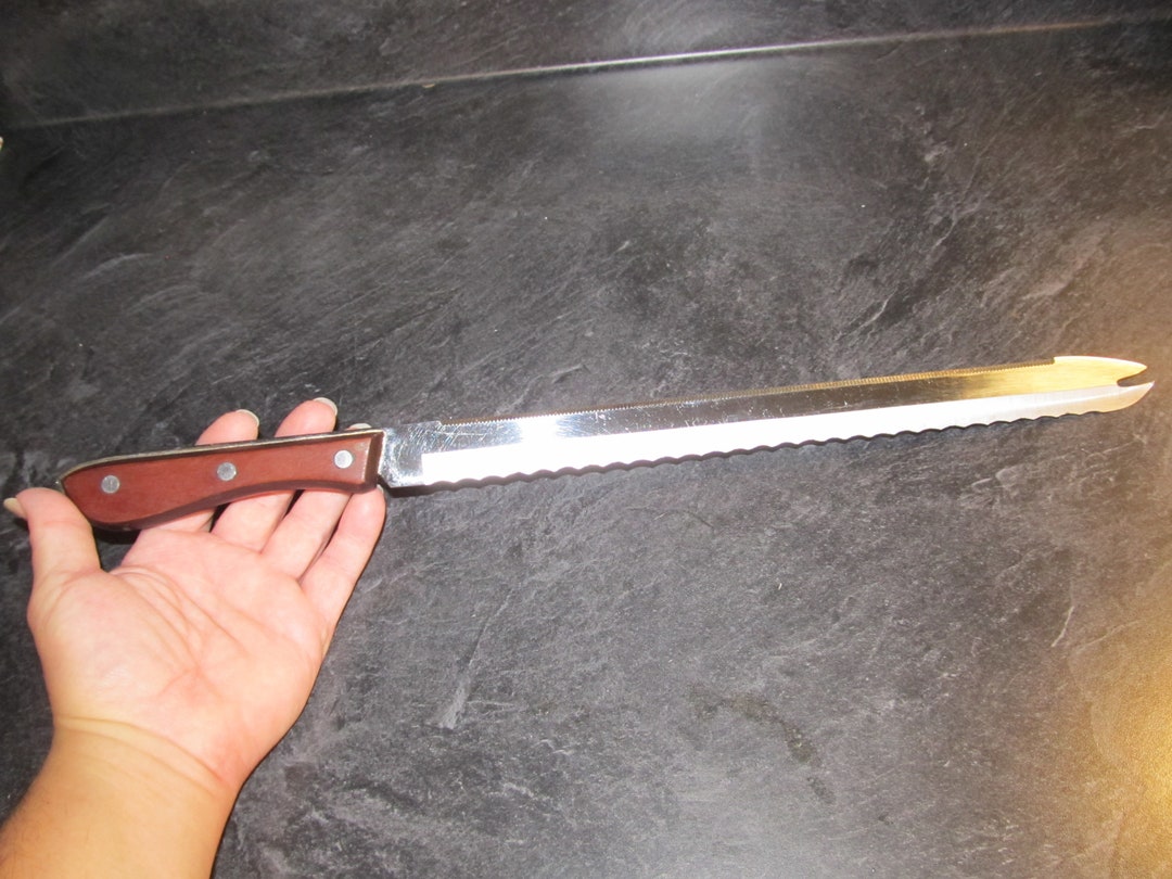 Vintage 12 1/2 Long Blade Carving Knife Superchef Etsy