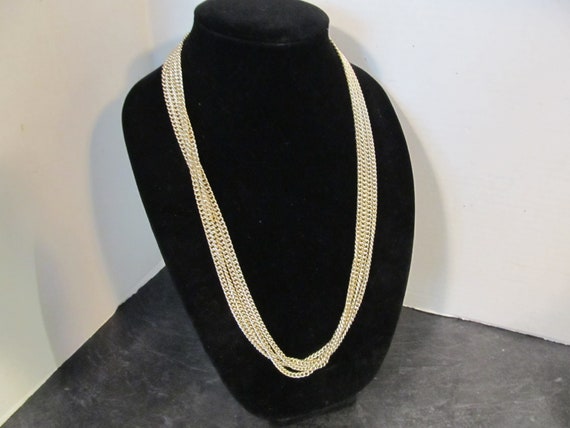 Vintage Signed Sarah Coventry Chain Necklace - Ex… - image 3