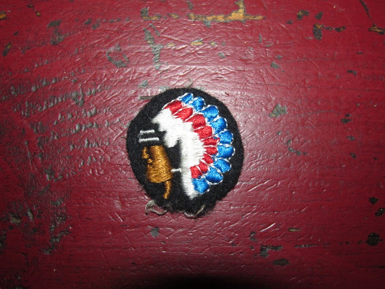 Indian Headdress Patch Vintage Classic Embroidered Sew On Patch 1 12 Round Native American Indian Chief