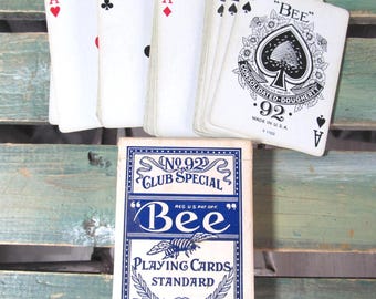 Vintage 1970s Bee No 97 Club Special Pinochle Playing Cards Back