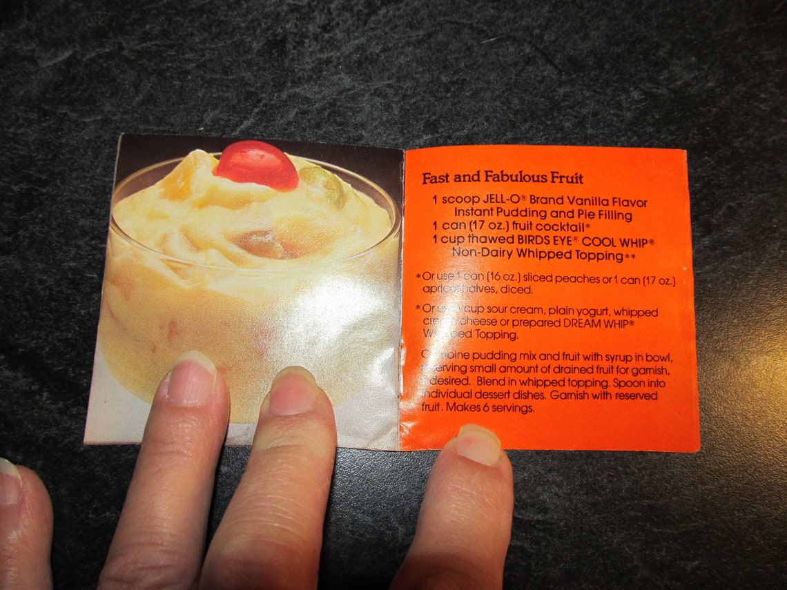 Vintage Jello Instant Pudding Canister Recipe Ideas Etsy