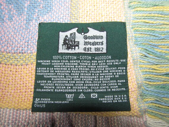 Vintage Goodwin Weavers Sunflower Garden Tapestry Blanket Throw