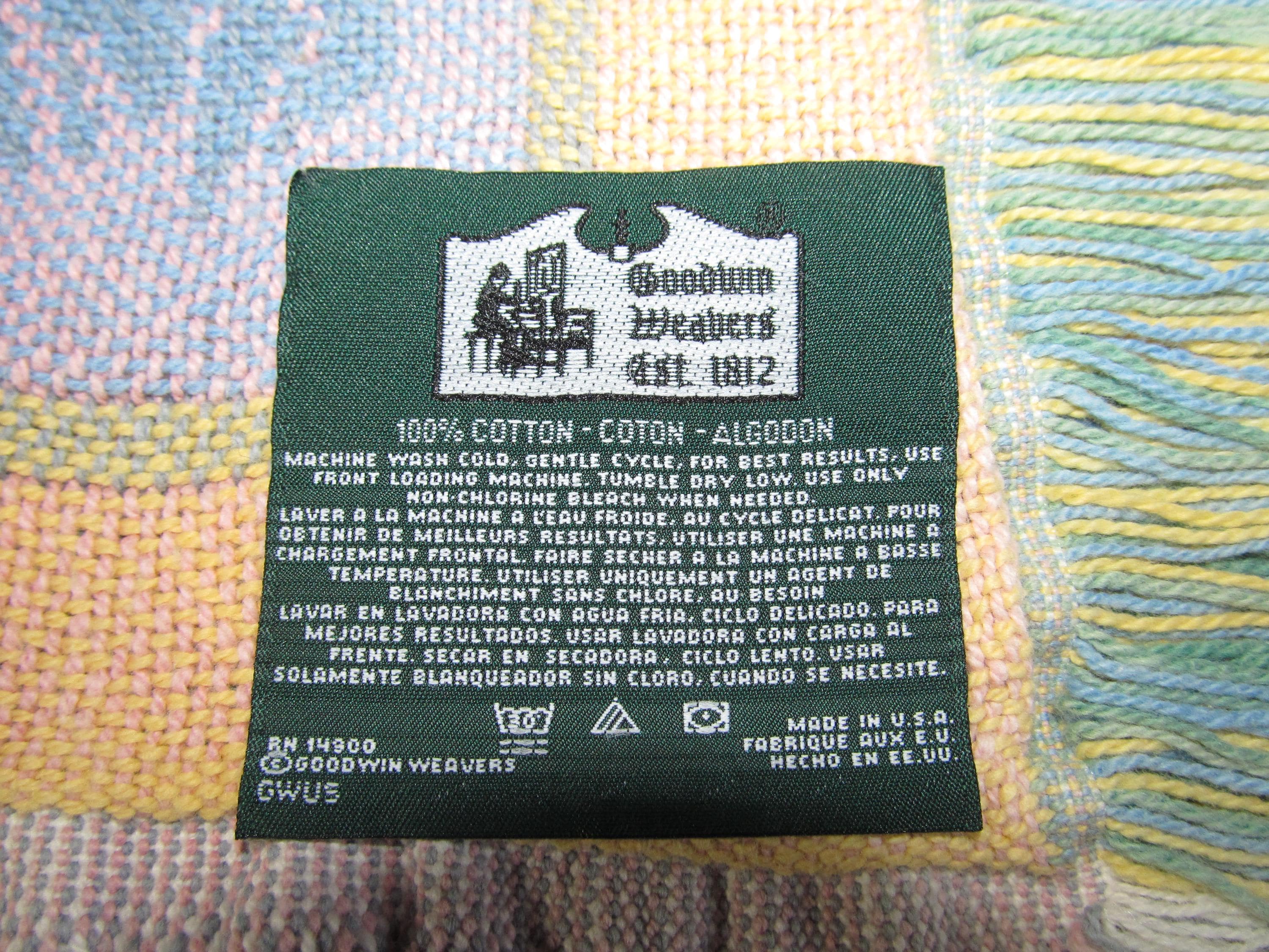 Vintage Goodwin Weavers Sunflower Garden Tapestry Blanket Throw