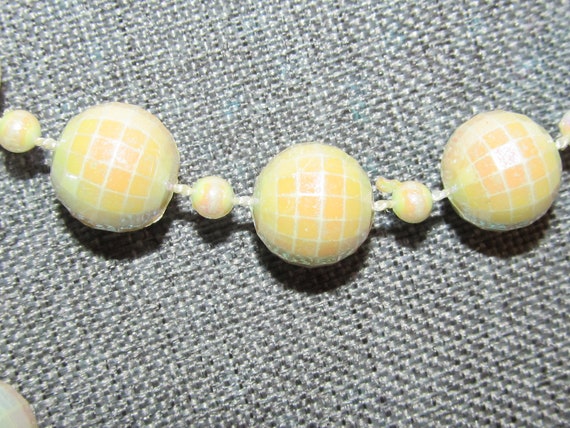 2 Vintage Retro 1970's Plastic Beaded Necklaces /… - image 4