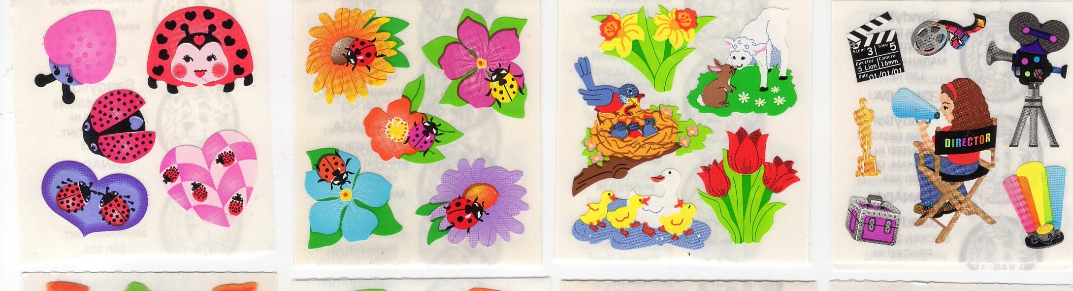 Vintage Sandylion Fuzzy Stickers Mushroom Flower Snake Hat Lily Bee - You  Choose