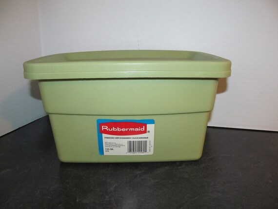 Green rubbermaid tote deals