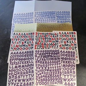 White Collegiate ABC/123 Letter Stickers - Creative Memories