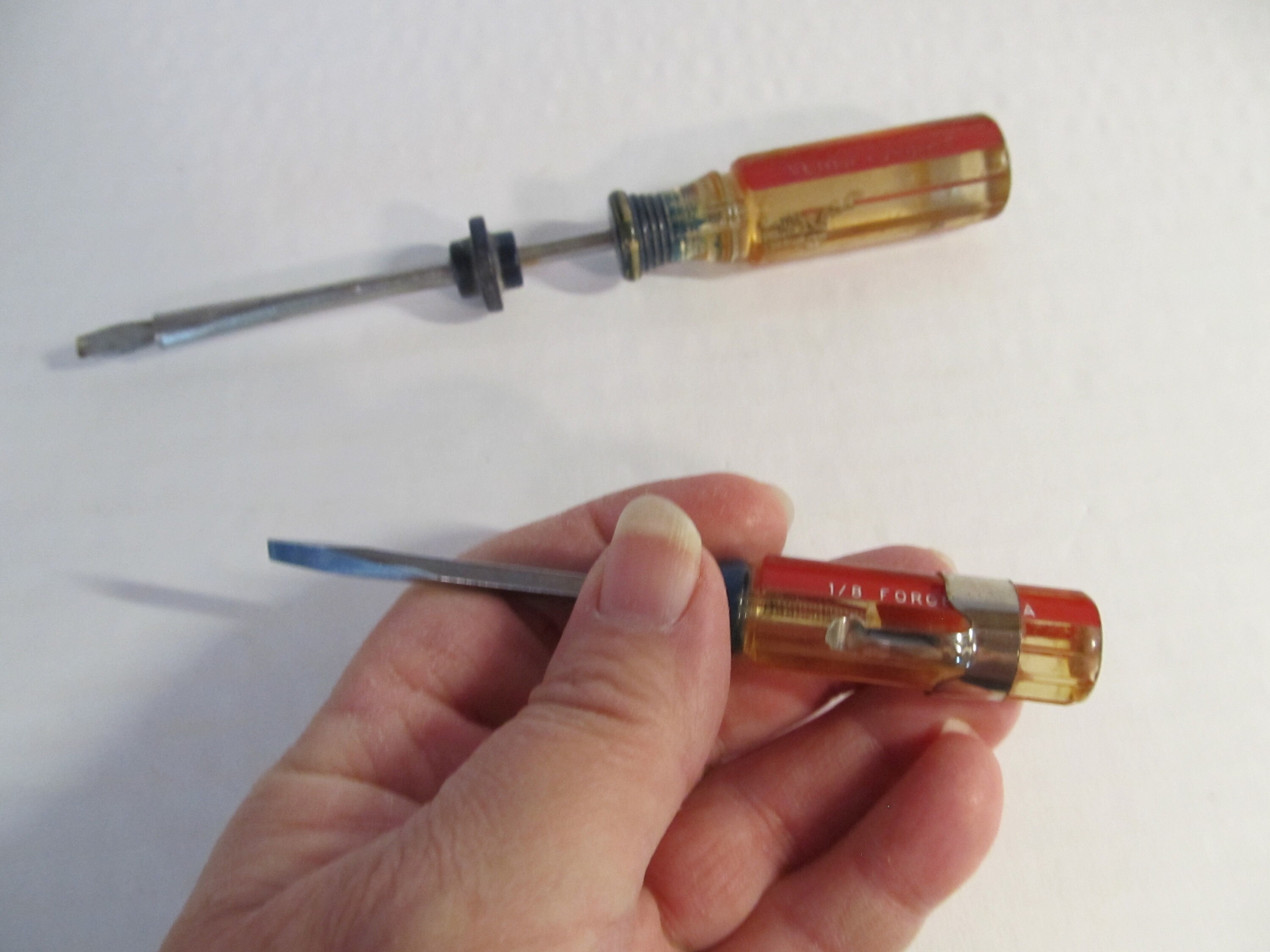 3 Vintage Craftsman USA Screwdrivers / Stubby 1/4 #4151 * WF
