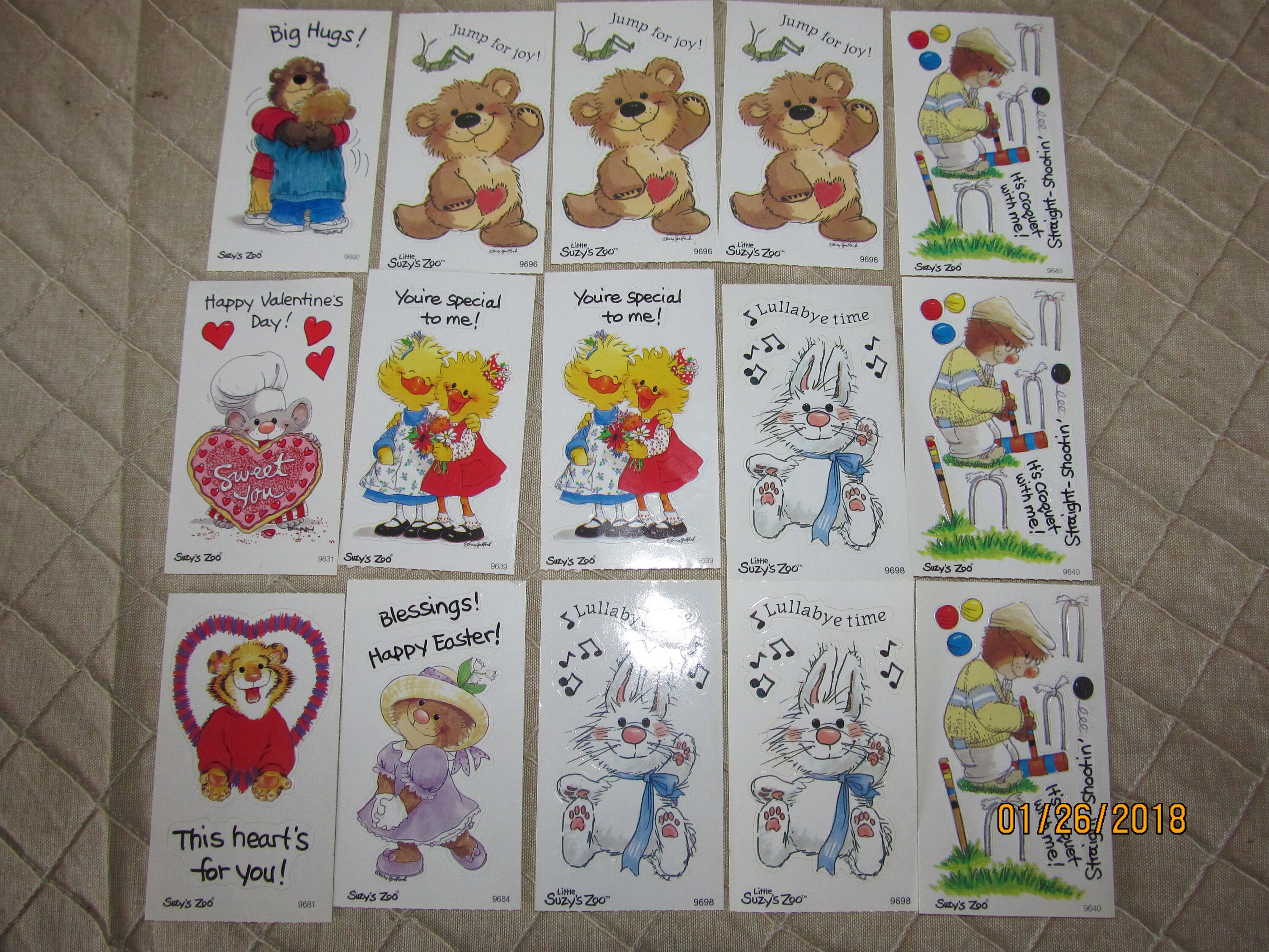 Vintage Suzy S Zoo Suzy Zoo Stickers Modules Mods Etsy