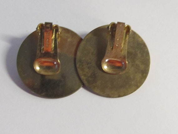 2 Pair Signed Marvella Earrings /Early Vintage Go… - image 3